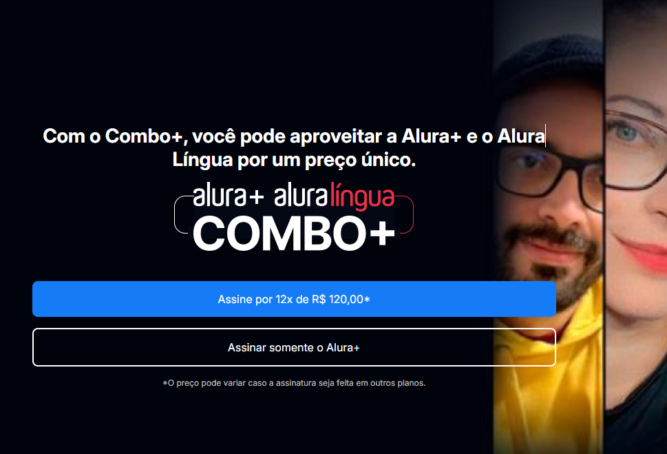 Banner do Site Alura
